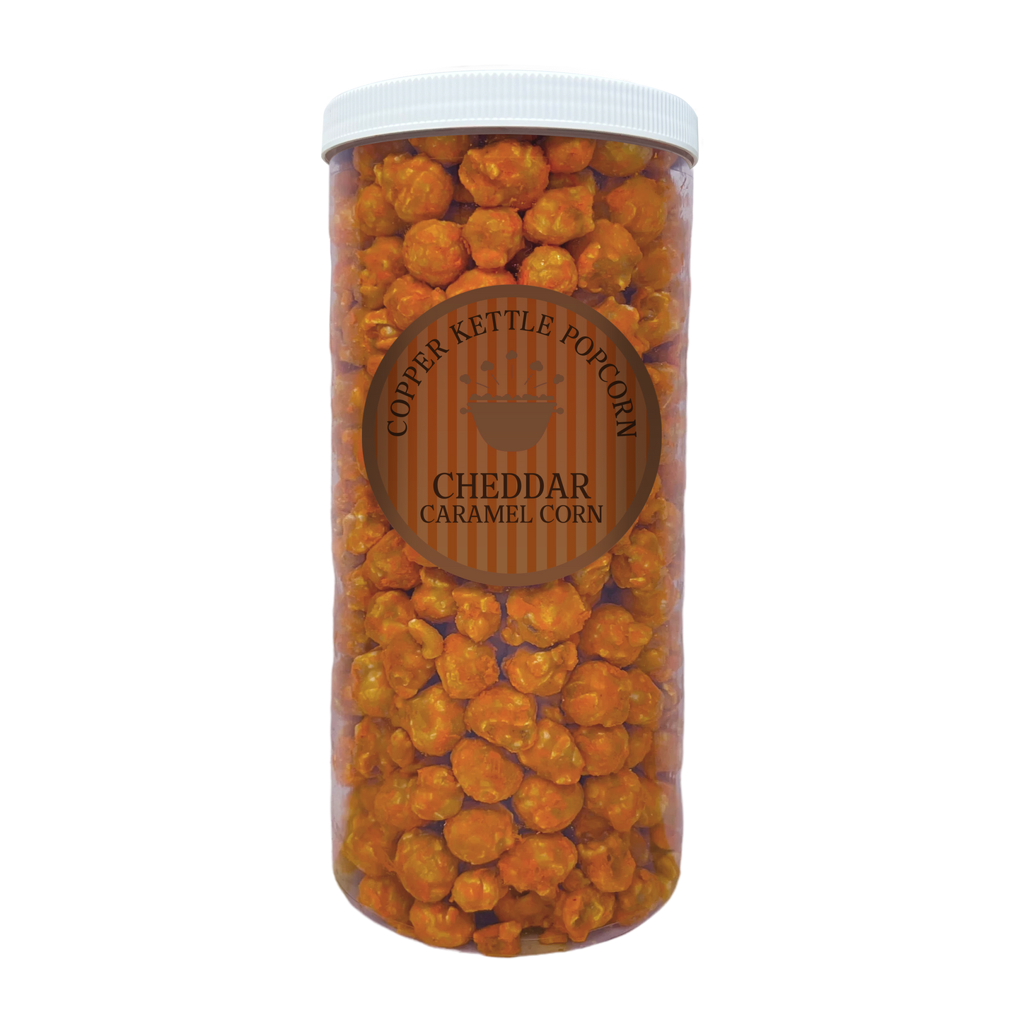 Cheddar Coated Caramel Canister - 12 Serving