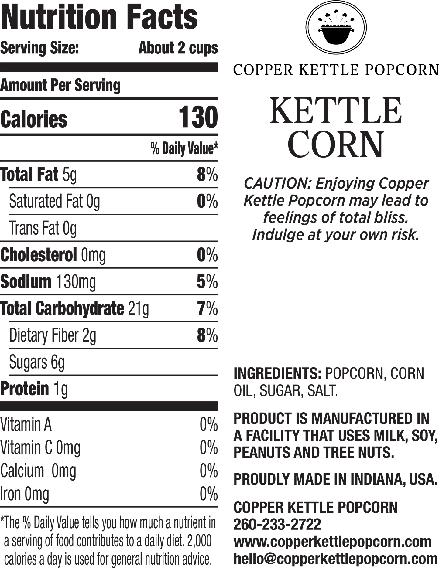 Kettle Corn Tub - 22 Servings
