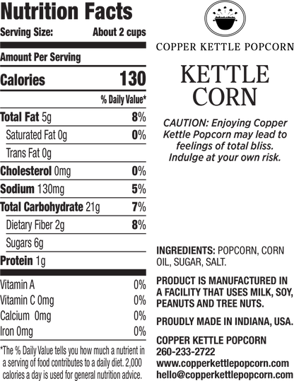Kettle Corn Tub - 22 Servings