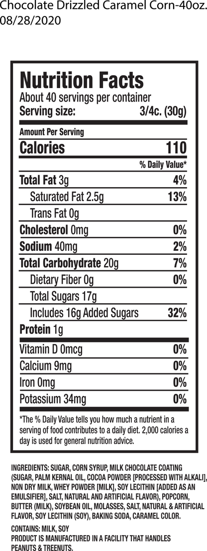 Chocolate Drizzle Tub - 22 Servings